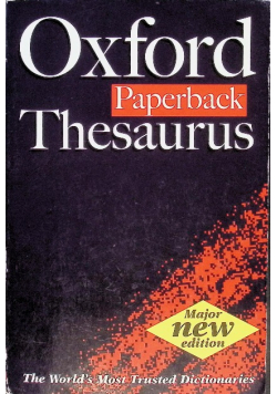 Oxford Paperback Thesaurus