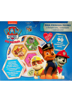 Psi patrol teczka z książką zadaniami i naklejkami