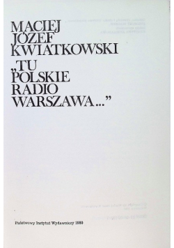 Tu Polskie Radio Warszawa