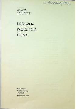 Uboczna produkcja leśna