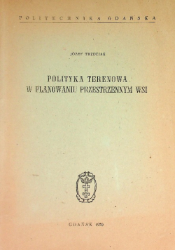 Polityka terenowa w Planowaniu przestrzeni wsi