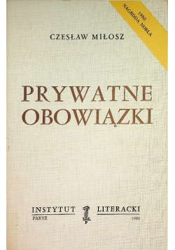 Prywatne obowiązki