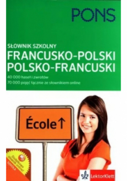 Słownik szkolny francusko -polski  polsko-francuski