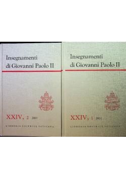 Insegnamenti di Giovanni Paolo II Vol 24 Part 1 and 2