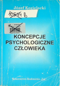 Koncepcje psychologiczne człowieka