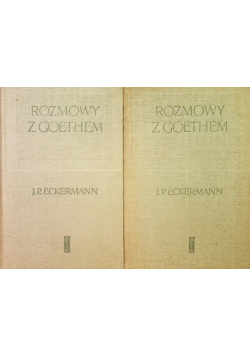 Rozmowy z Goethem Tom 1 i 2