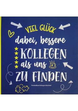 Poesiealbum Kollegen Abschied
