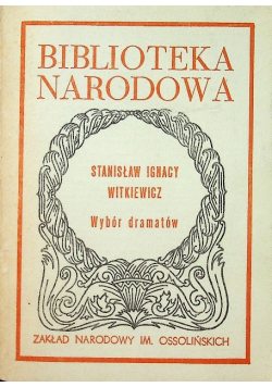 Witkiewicz Wybór dramatów