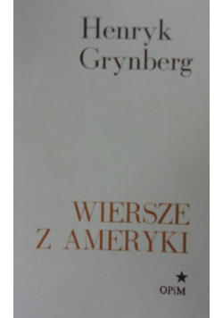 Wiersze z Ameryki