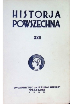 Historja powszechna XXII 1933 r.