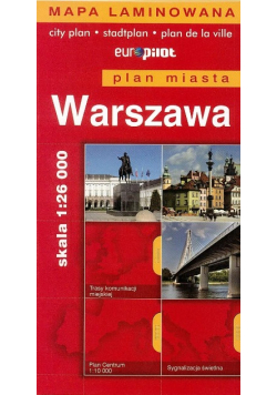 Plan Miasta EuroPilot. Warszawa laminat