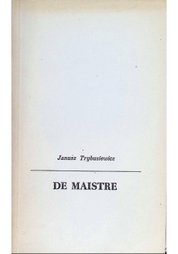 De Maistre