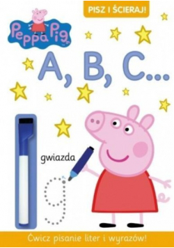 Świnka Peppa. Pisz i ścieraj! A, B, C...