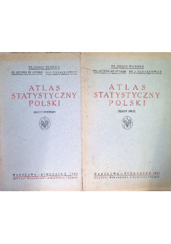 Atlas Statystyczny Polski 1924 - 1925 Tom 1 i 2 1925 r.