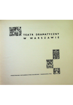 Teatr dramatyczny w Warszawie