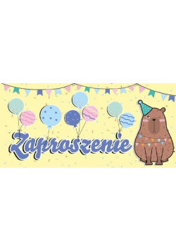 Zaproszenie - Kapibara (5szt)