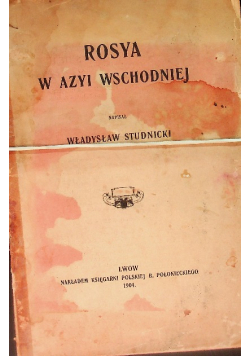 Rosya W Azyi Wschodniej