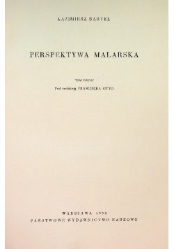 Perspektywa malarska Tom 2
