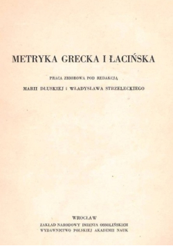 Metryka Grecka i Łacińska