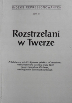 Rozstrzelani w Twerze
