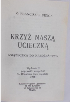 Krzyż naszą ucieczką