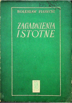 Zagadnienia istotne