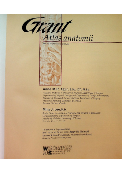 Grant Anatomia Atlas Anatomii Człowieka