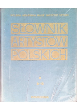 Słownik Artystów Polskich Tom II D - G