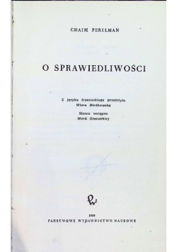 O sprawiedliwości
