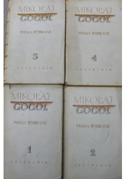 Gogol Pisma wybrane Tom 1 do 4