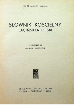 Słownik kościelny łacińsko-polski