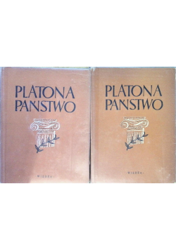 Platona Państwo Tom 1 i 2 1948 r.