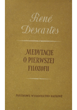 Medytacje o pierwszej filozofii
