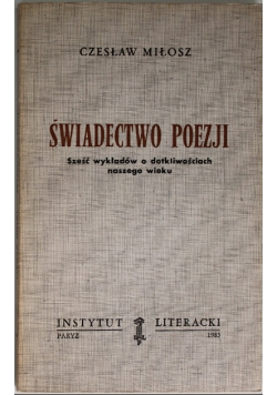 Świadectwo Poezji