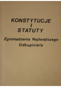 Konstytucje i statuty Zgromadzenia Najświętszego Odkupiciela