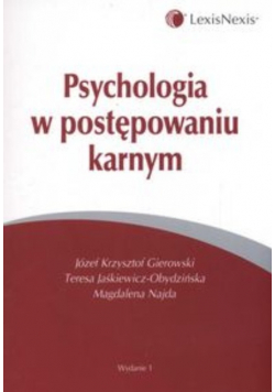 Psychologia w postępowaniu karnym
