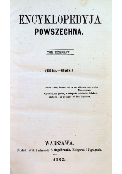 Encyklopedyja Powszechna Tom  10 1862 r.