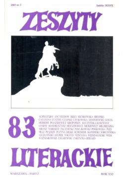 Zeszyty Literackie 83 Nr 3 / 03