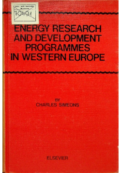 Energy research and development programmes