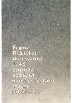 Warszawa 1942 zapiski szofera szwajcarskiej