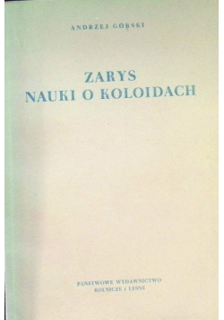 Zarys nauki o koloidach