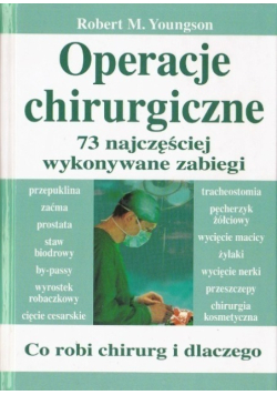 Operacje chirurgiczne 73 najczęściej wykonywane zabiegi
