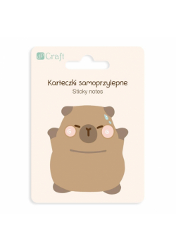 Karteczki samoprzylepne Kapibara Happy 6,2x6cm
