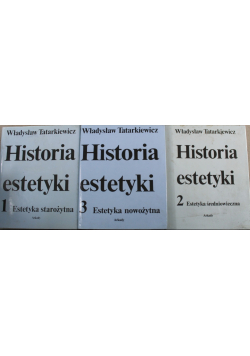 Historia estetyki Tom 1 do 3