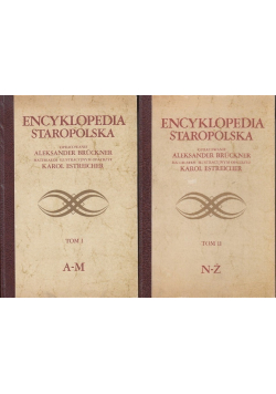 Encyklopedia staropolska Tom 1 i 2
