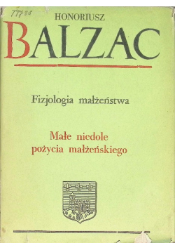 Fizjologia małżeństwa Małe niedole pożycia małżeńskiego