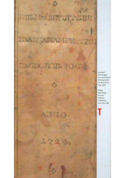 Księga prześwietnego bractwa bułkarzy i ciastkarzy z lat 1724 - 1768