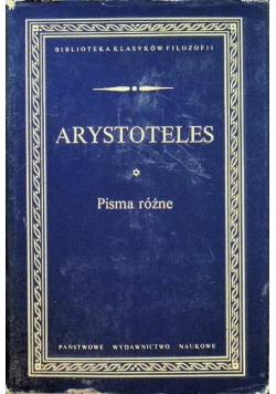 Arystoteles Pisma różne