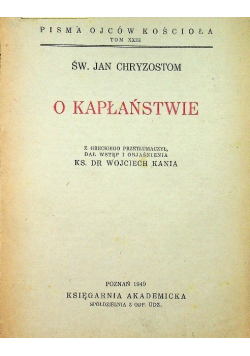 O kapłaństwie 1949 r.