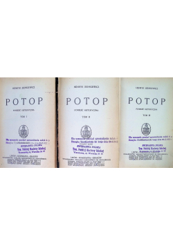 Potop Tom 1 do 3 1930 r.